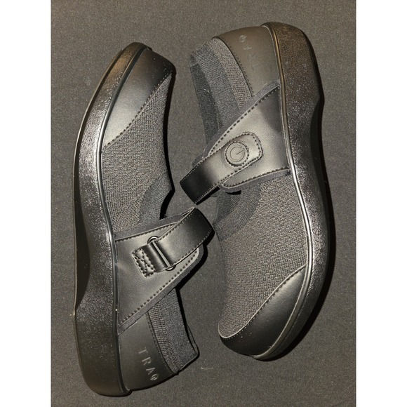 Alegria TRAQ Mary Jane Comfort Shoes Black Knit Sneakers‎ QUT-5004 Size 42 US 11 - Picture 1 of 11
